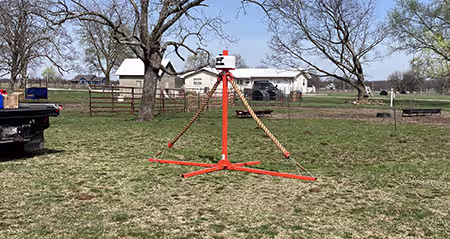Prairie Phoenix oiler sits in a pasture ready for use